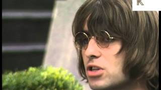 1996 Liam Gallagher Interviewed and Swears at Press [upl. by Utica89]