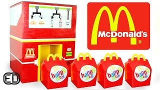 The LEGO McDonalds Happy Meal Maker  Chicken Nuggets Hamburgers amp SURPRISE Toy [upl. by Oratnek]