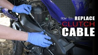 How to Replace Clutch Cable  Yamaha FZ6 quotFazerquot [upl. by Eiraminot]