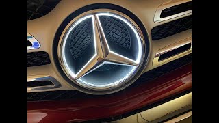 Mercedes GLS illuminated star emblem install installation part numbers EASY [upl. by Nyletac]