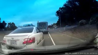 Rear End Car Accident Dash Cam Video [upl. by Nrubua]