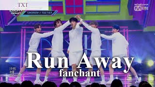 FANCHANTTXT  Run Away Lyrics RomEng [upl. by Dragone]