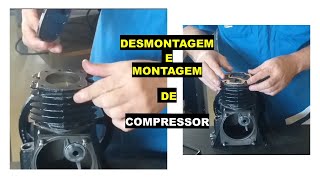 Desmontagem e montagem de compressor [upl. by Merna]