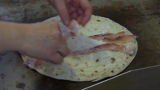 Italian Street Food Preparing the Original Piadina From Rimini Seen in Turin [upl. by Cathyleen]