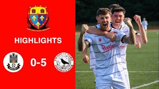 Caerleon 05 Cwmbrân Town  Gwent FA Senior cup  Quarter final highlights [upl. by Geiger]