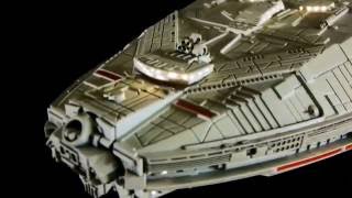 Moebius 14105 Battlestar Galactica Model with Fibre Optic Lighting [upl. by Adnuhsor]