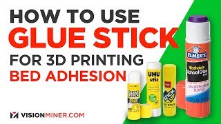 How To Use Glue Stick for 3D Printer Bed Adhesion [upl. by Mushro75]