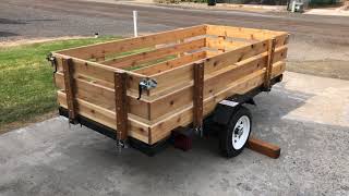 DIY DUMP TRAILER WITH NO HYDRAYLICS [upl. by Arimat]