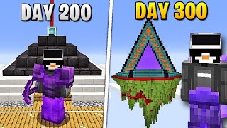 I Survived 300 Days in Minecraft SKY BLOCK… [upl. by Dnomal162]