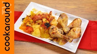 Cosce di pollo al forno con patate [upl. by Grigson]