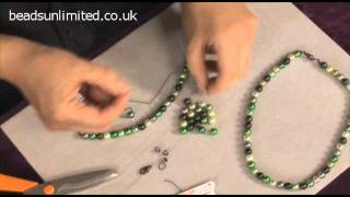 Silk Thread Necklace  The Beginners Guide to Beading [upl. by Odnamra]