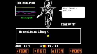 Undertale  Pacifist  Mettaton fight [upl. by Nalyd]