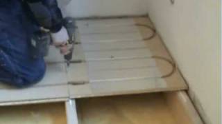 LK Wood 22 Underfloor Heating Install Demo [upl. by Ahsemrak]