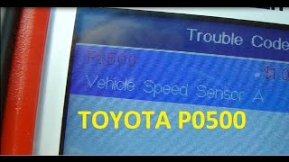 Toyota Sienna p0500 speed sensor location and replacement [upl. by Yursa]