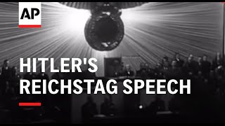 Hitlers Reichstag Speech [upl. by Ellenet]