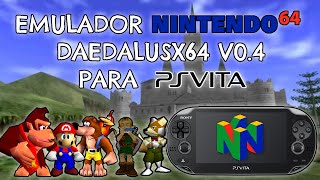 EMULADOR de Nintendo 64 DaedalusX64 v04 para PSVITA  ROMS [upl. by Eelatsyrc]