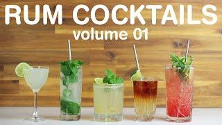 BEST RUM COCKTAILS  volume 01 [upl. by Kayle]