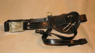 Civil War Officers Leather Sword Belts and other belts [upl. by Atirehc]