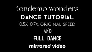 tondemo wonders dance tutorial mirrored [upl. by Lewiss]