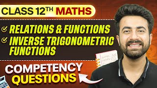 MATHS CompetencyBased Questions ⚡ Class 12th Boards 🔥 [upl. by Ahsyek48]