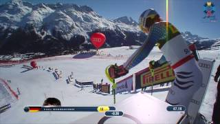 Mens Slalom Race 2 2017 FIS Alpine World Ski Championships St Moritz [upl. by Dygal]