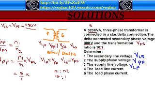 Three phase transformer calculations [upl. by Nomad]