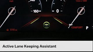 Active Lane Keeping And Traffic Jam Assistant  BMW HowTo [upl. by Suixela]