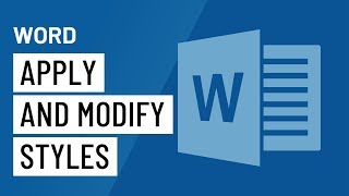 Word Applying and Modifying Styles [upl. by Kistner]