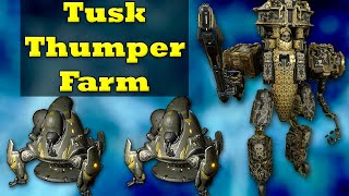 Warframes Best Plains of Eidolon Resource Farm Tusk Thumper Farming [upl. by Cass]