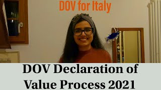 How to prepare DOVDeclaration of Value for Admission in Italy Sample included Study in Italy [upl. by Alleda]