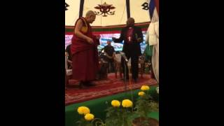 See Dalai Lama dance with Archbishop Desmond Tutu [upl. by Sitarski876]