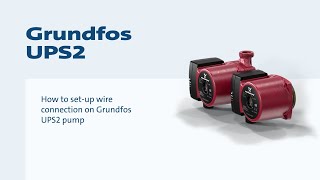 How to setup wire connection on Grundfos UPS2 pump [upl. by Ubald187]