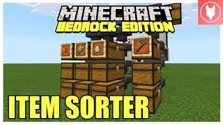 Minecraft Bedrock  Item Sorter Tutorial  Xbox MCPE Windows 10 Switch [upl. by Noteek]