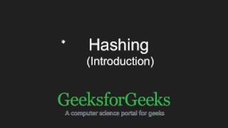 Hashing  Set 1 Introduction  GeeksforGeeks [upl. by Eihtur150]