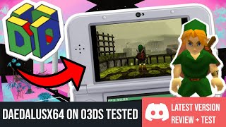 DAEDALUS X64 3DS RELEASED RUN N64 ROMS ON 3DS 1114 CFW [upl. by Lyns622]