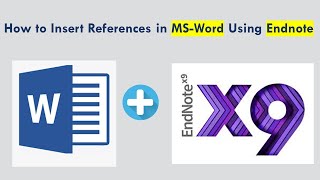 How to Insert References in Word Using Endnote [upl. by Truelove]