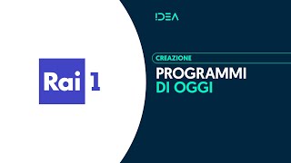 Rai 1  Programmi di oggi [upl. by Airetnohs]