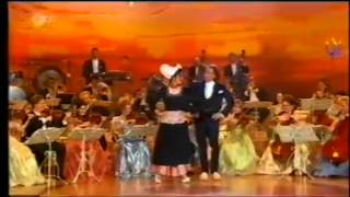 André Rieu and Barbara Wussow Clog Dancing [upl. by Skurnik]