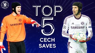 Top 5 Legendary Petr Cech Saves  Chelsea Tops [upl. by Niamreg]