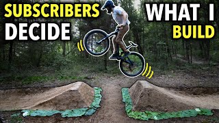 Building a New Gap Jump and Berm on our Backyard MTB Trail  Choose Your Own Trail Part 3 [upl. by Brezin]