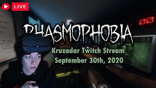 Kruzadar LIVE Stream  Phasmophobia VR [upl. by Christoph]