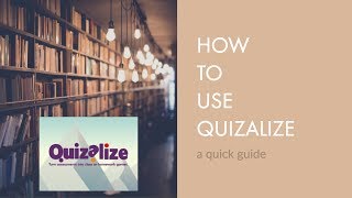 Quizalize Tutorial [upl. by Cannon120]