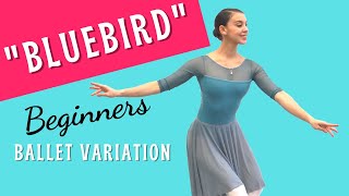 Beginner Female Ballet Variation Tutorial  BLUEBIRD VARIATION [upl. by Elatsyrc73]