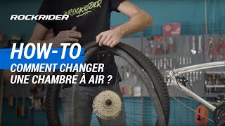 TUTO 🔧 Comment changer une chambre à air dun vélo VTT   ROCKRIDER [upl. by Mit]