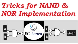 NAND NOR implementation  Digital Electronics [upl. by Jennee28]