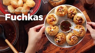 How To Make Fuchka  Pani Poori  Golgappa Recipe [upl. by Langer318]