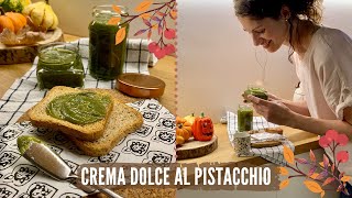 CREMA AL PISTACCHIO fatta in casa  HOMEMADE PISTACHIO SPREAD [upl. by Hooker]