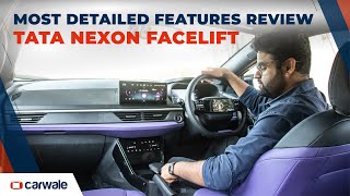 Tata Nexon Facelift  Every New Feature Revealed  CarWale [upl. by Brana]