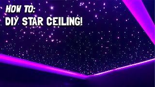 How To Build DIY Star Ceiling Magnetic 🧲 Panels amp Star Light For My Home Theater HOW TO GUIDE [upl. by Ahsar921]