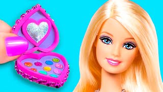 7 DIY Maquillaje en Miniatura  Trucos para Barbie Hacks and Crafts [upl. by Verlie]